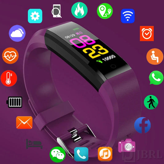 115plus Smart Watch Women Men Smartwatch Electronics Smart Clock For Android IOS Fitness Tracker Sport Smart-watch Hours